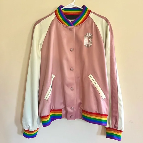 Rainbow Satin Coach Jacket - Picture 2 of 4